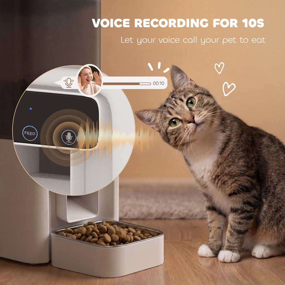 PawHut 4.5L Automatic Cat Feeder with Timer Image 4