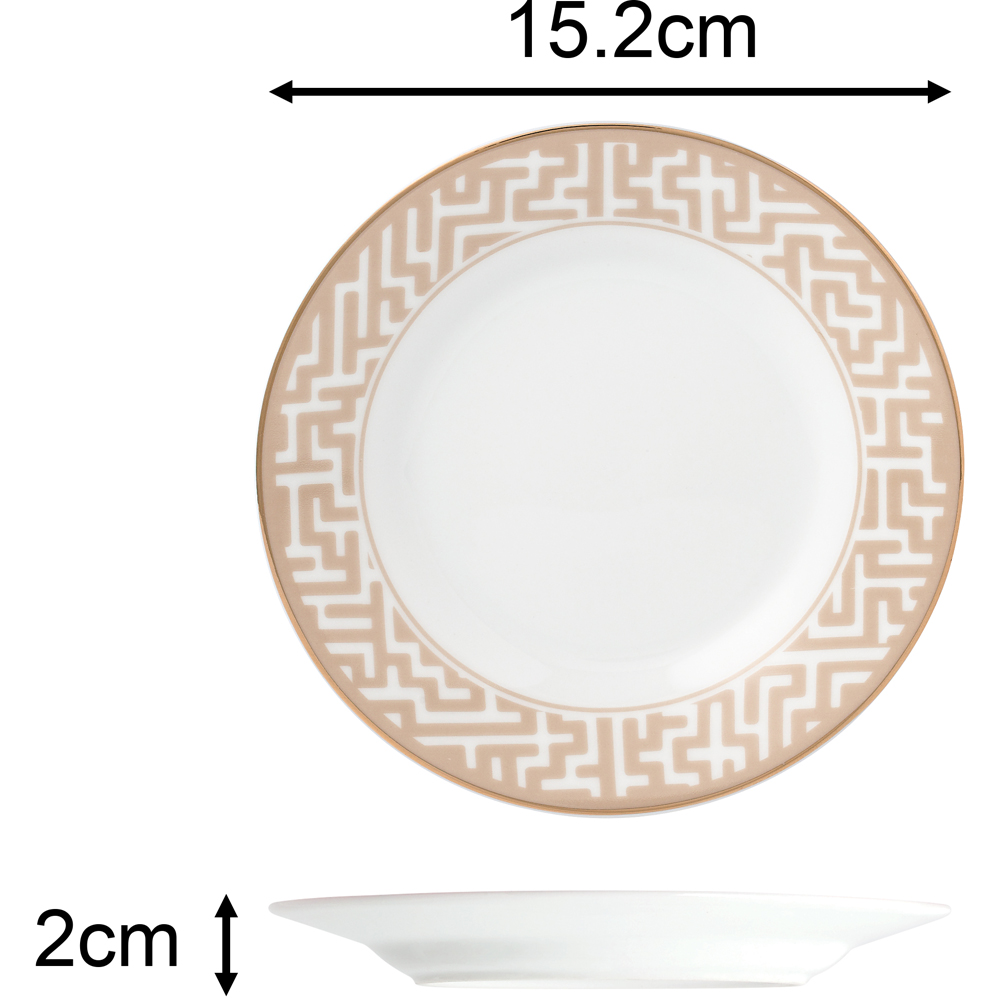 Waterside Mosaic Cream and Gold 20 Piece Dinner Set Image 7