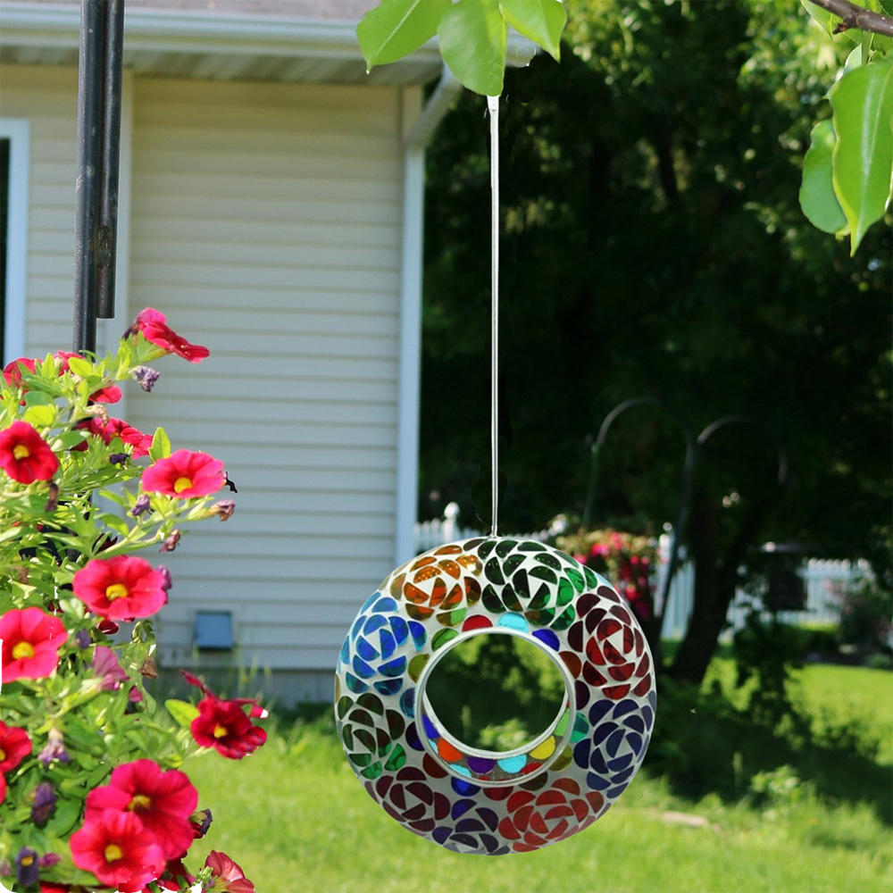 Avilo Hanging Mosaic Bird Feeder Image 3
