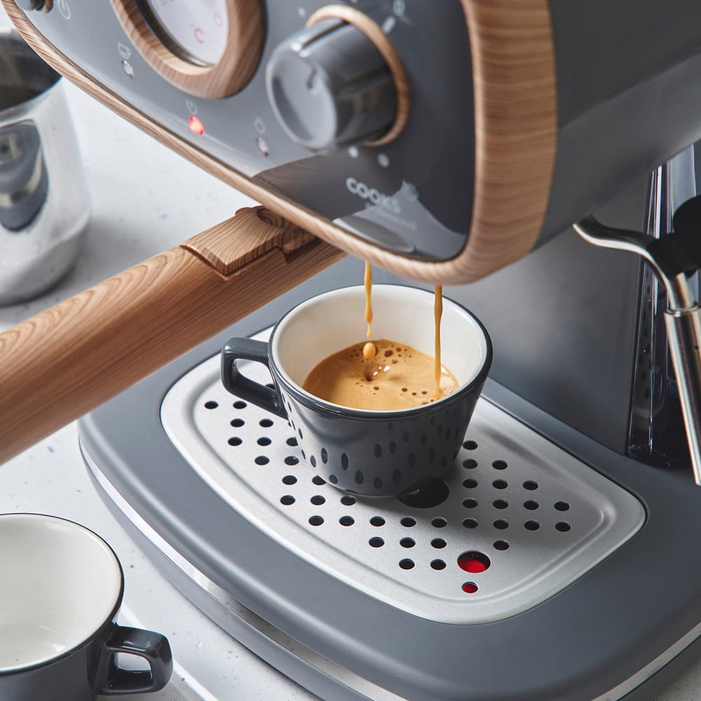 Cooks Professional Nordic Grey Coffee Machine Espresso Maker Image 5
