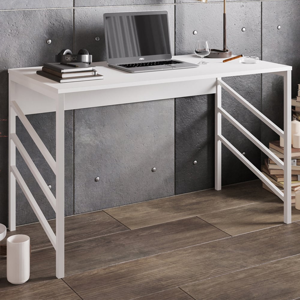 Decorotika Tuna Modern Study Desk White Image 1