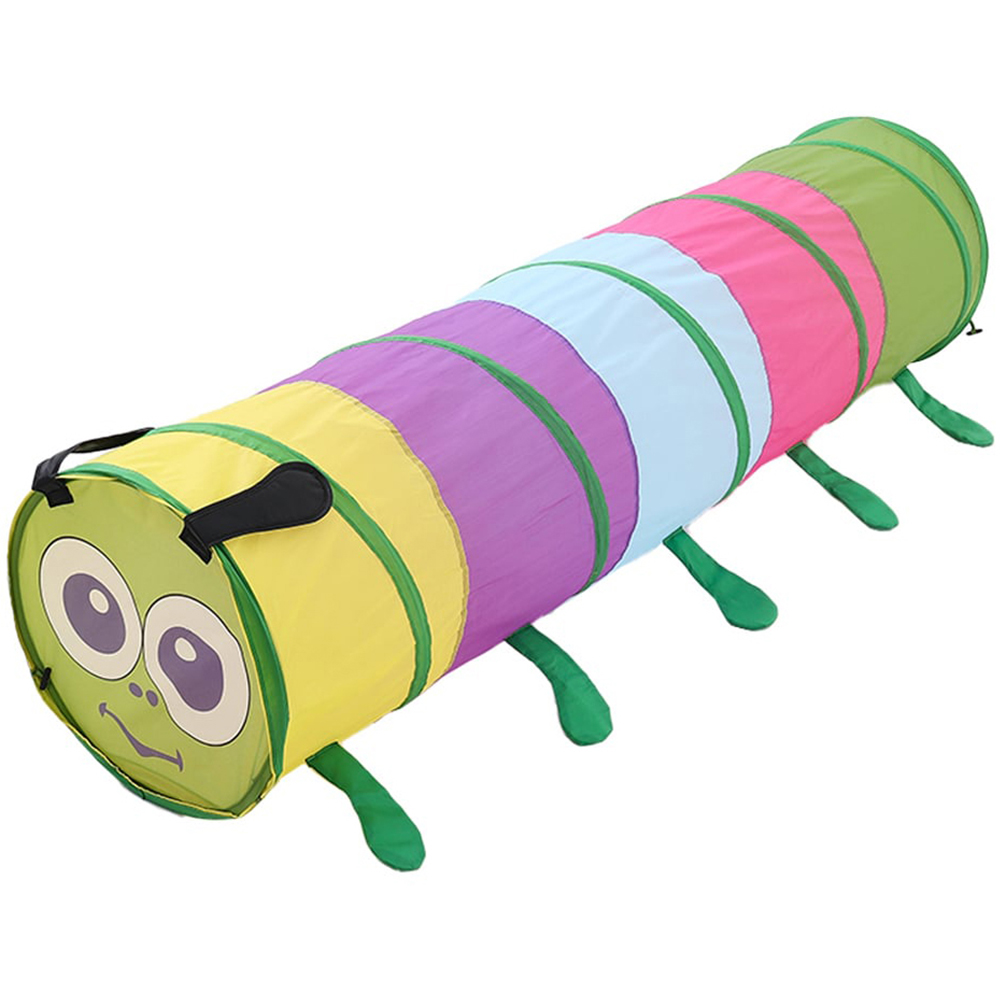 Living and Home Foldable Caterpillar Crawl Play Pop up Tunnel 6ft Image 1