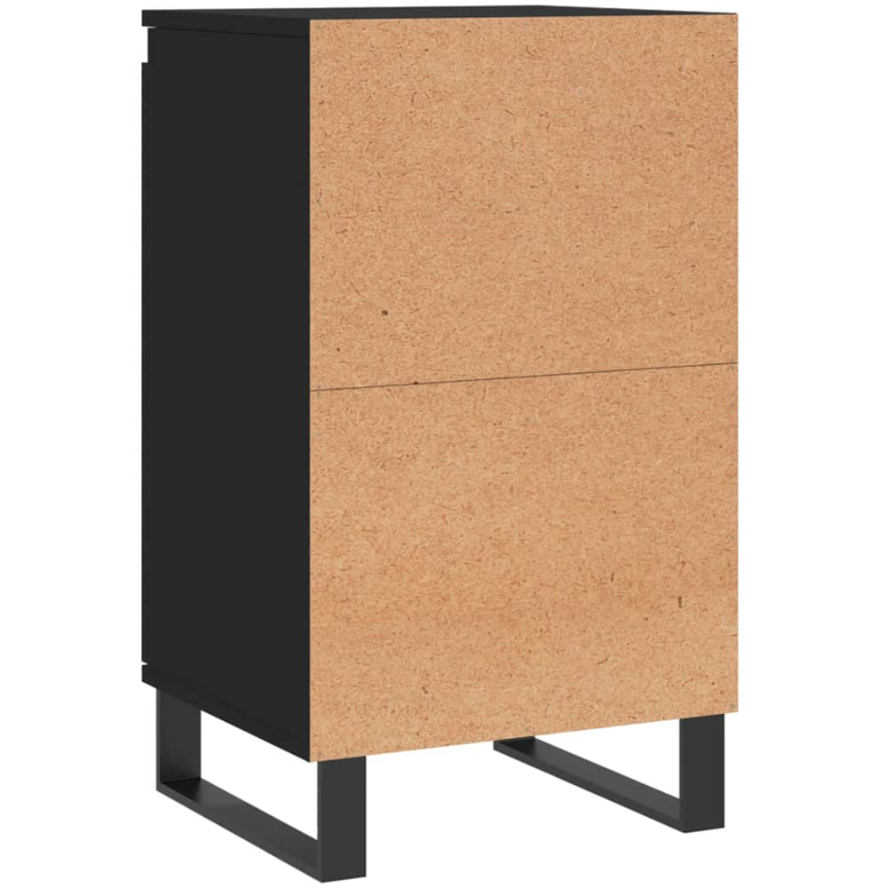 vidaXL Single Door Black Sideboard Set of 2 Image 7