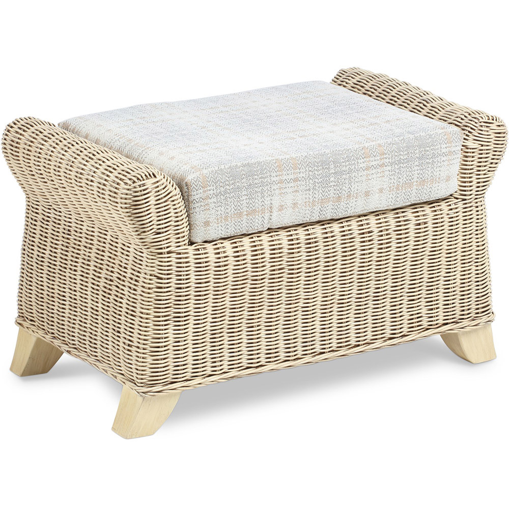 Desser Clifton Natural Rattan Footstool with Storage Image 2