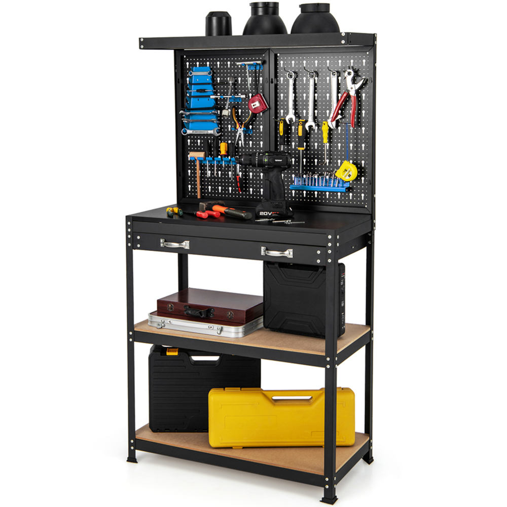 Costway Blue Tool Storage Workbench Image 3