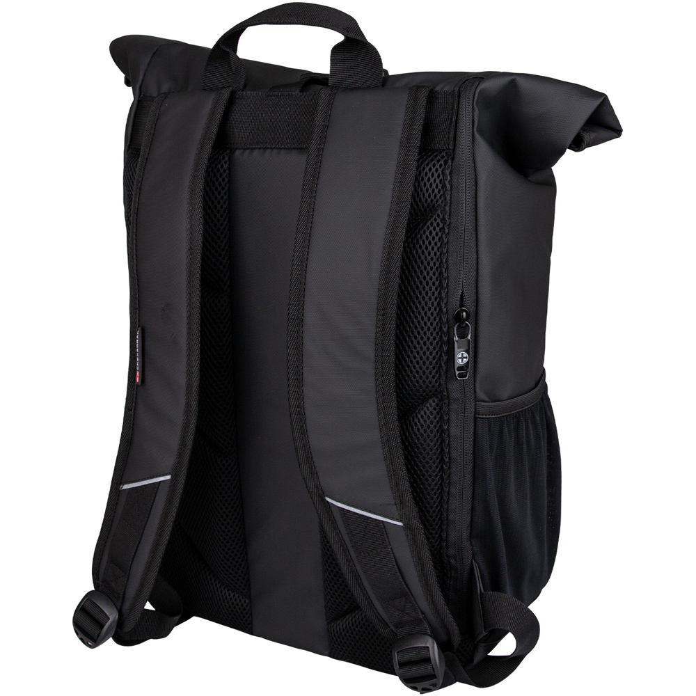 Crossgear Rebel Black Roll Top Backpack 46cm Image 6