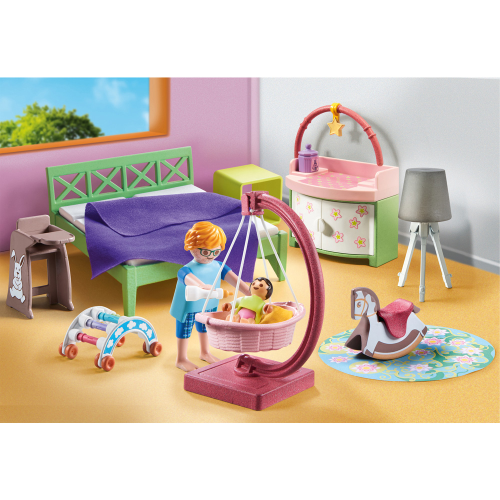 Playmobile Bedroom with Baby Corner Playset Image 5