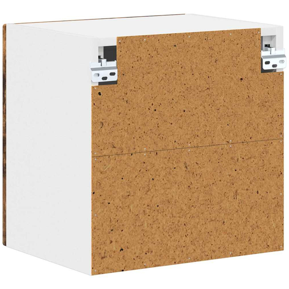 vidaXL Kalmar Single Door Smoked Oak Wall Mounted Square Kitchen Cabinet Image 8