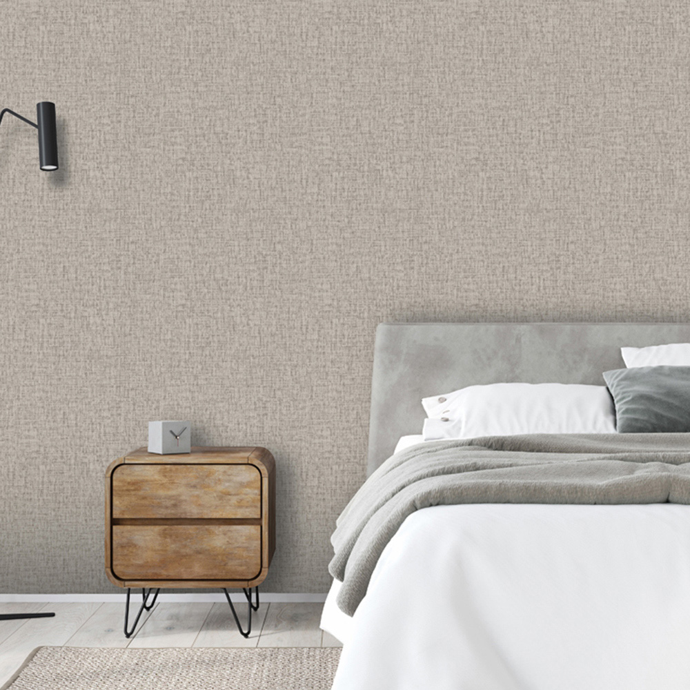 Design ID Engraved Taupe Wallpaper Image 2