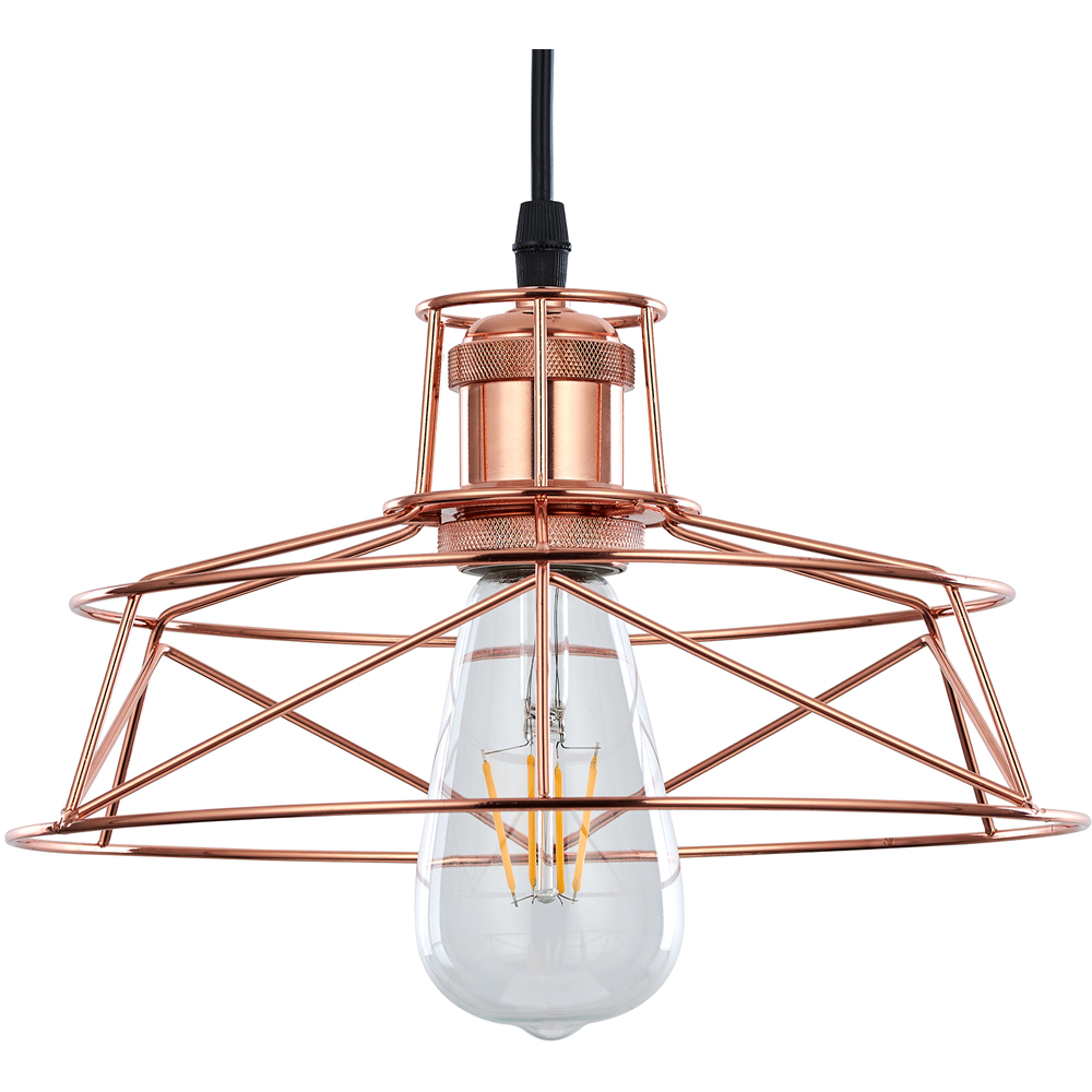 Innoteck Vintage Rose Copper Ceiling Pendant Light Shade Image 3