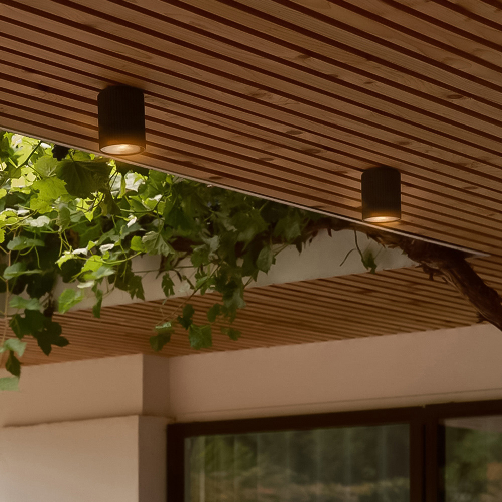 Nordlux Kyklop Ripple Black Ceiling Light Image 4