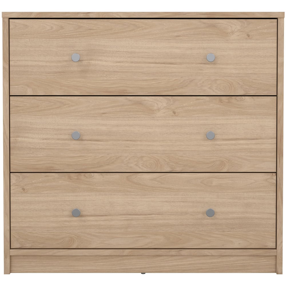 Furniture To Go May 3 Drawer Jackson Hickory Oak Chest of Drawers Image 3