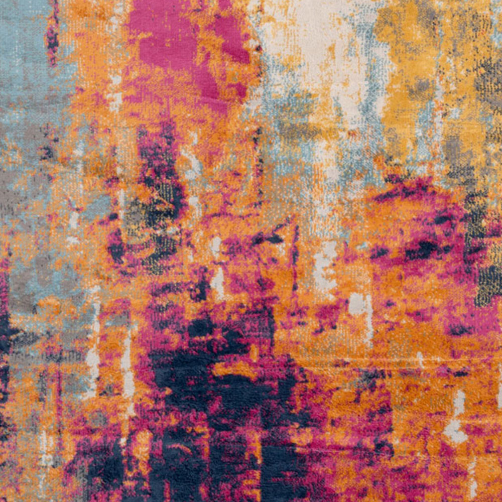 Kukoon Multicolour Bold Distressed Abstract Rug 290 x 200cm Image 3