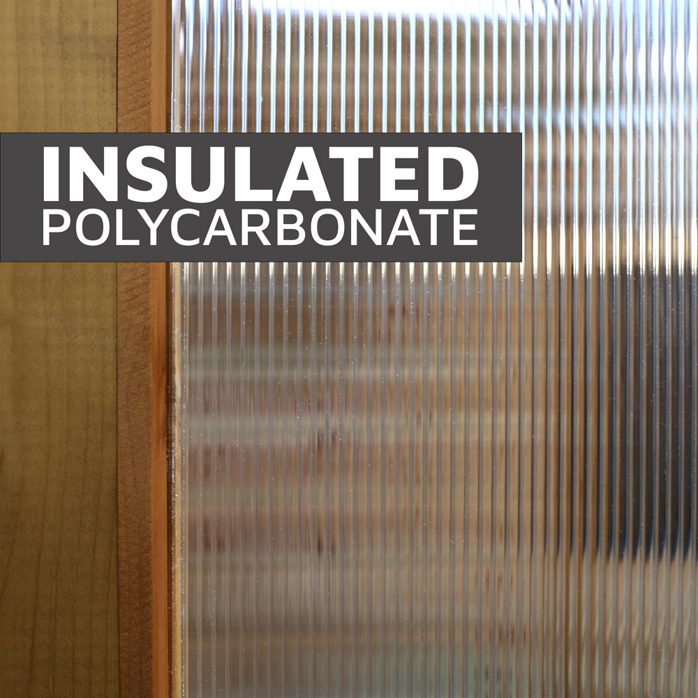 Mercia Woodsman Apex Polycarbonate 6 x 6ft Greenhouse Image 7