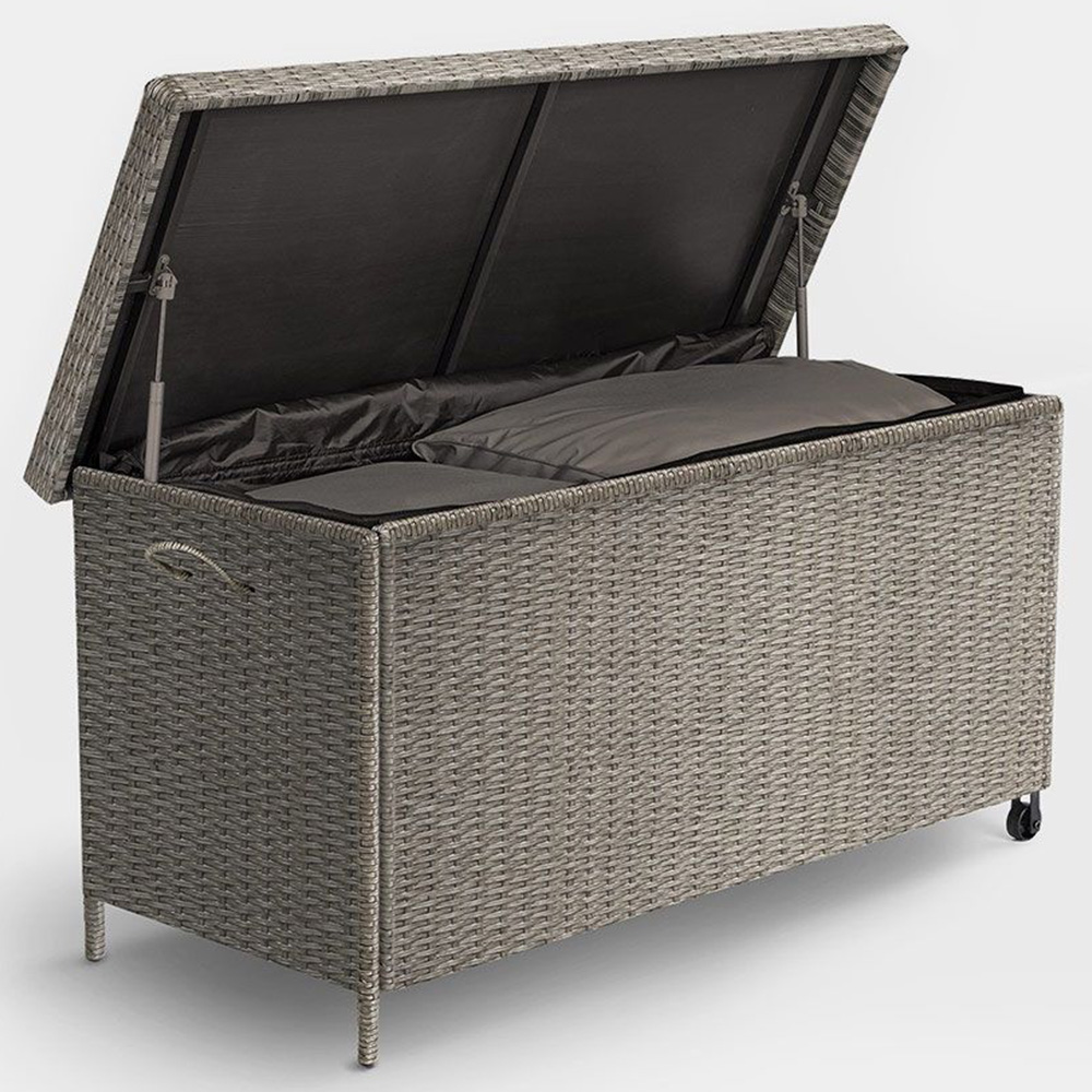 VonHaus Rattan Garden Cushion Storage Box Image 3