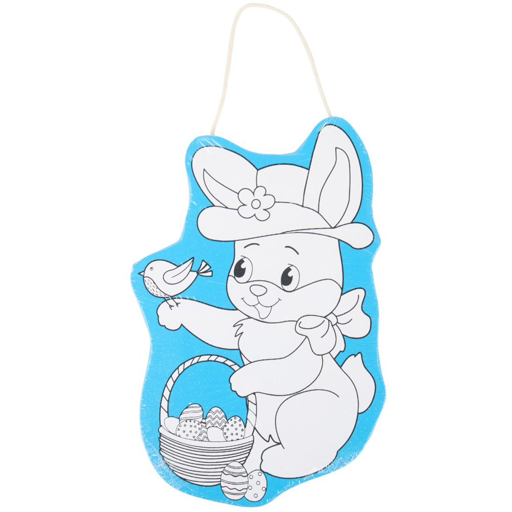 Easter Animal Shaped Glitter Paint Your Own Canvas Image 2