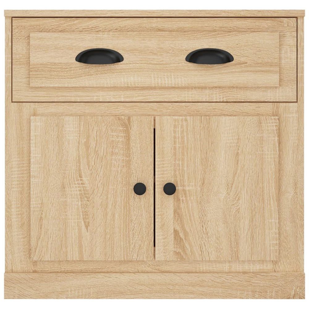 vidaXL 2 Door Single Drawer Sonoma Oak Sideboard Image 6