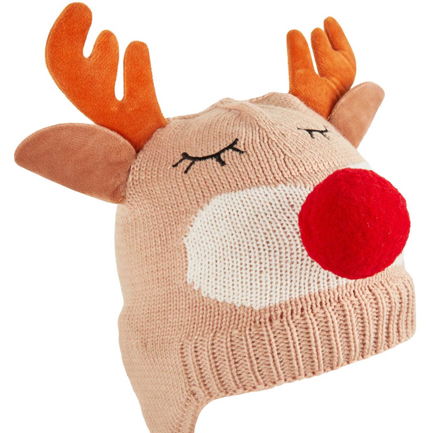 Children's Reindeer Hat - Brown Image 2