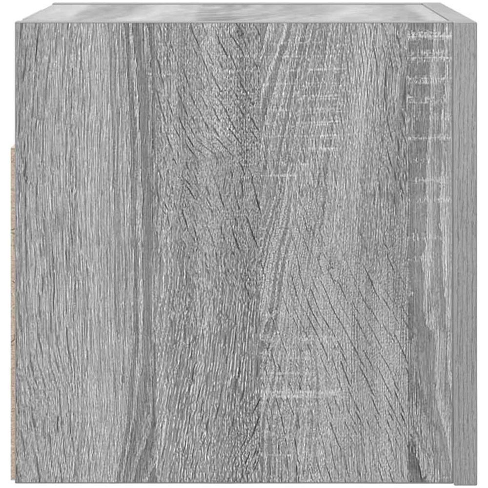 vidaXL Single Door Grey Sonoma Wall Mounted TV Cabinet Image 5