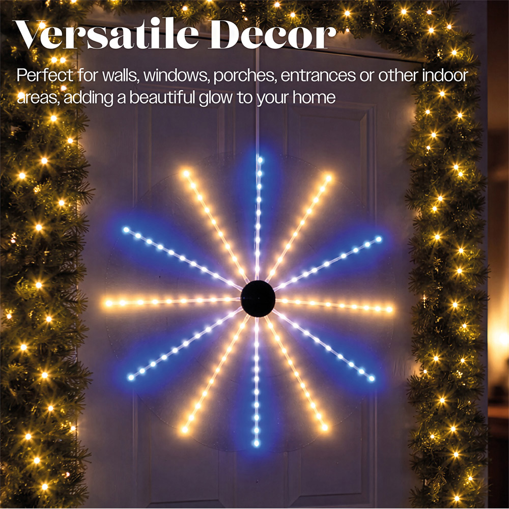 Xmas Haus 96 Multicolour LED Hanging Windmill Meteor Light Christmas Decoration 60cm Image 5