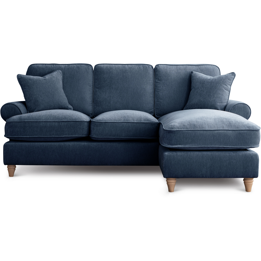 The Victoria 3 Seater Navy Right Hand Chaise Sofa Image 2