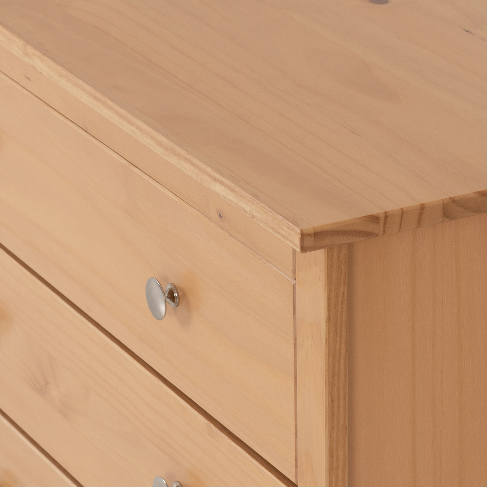 Seconique Oslo 4 Drawer Antique Pine Chest of Drawers Image 8