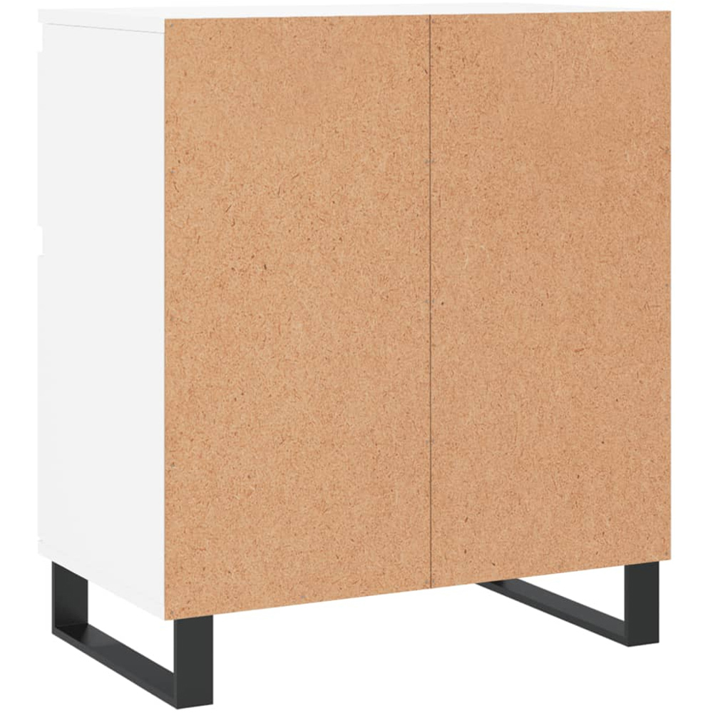 vidaXL 2 Door 2 Drawer White Sideboard Image 7