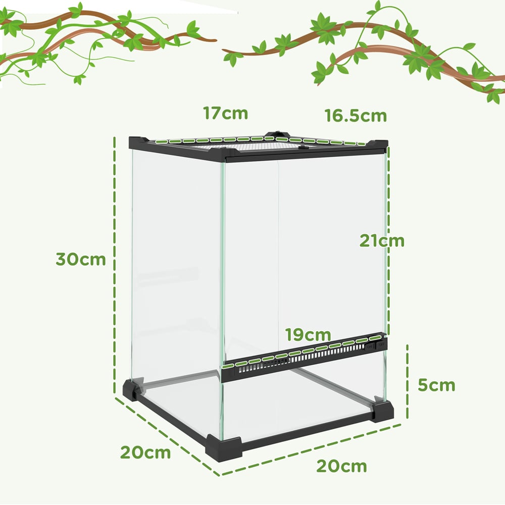PawHut Reptile Terrarium 12L Image 7