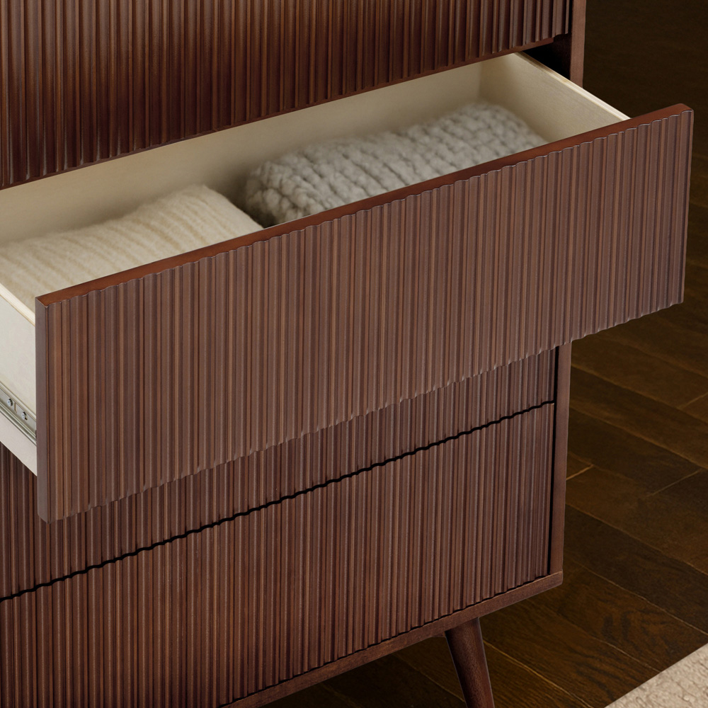 Teamson Home Tremolo 5 Drawer Walnut Dresser Image 5