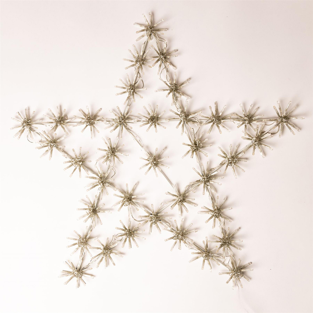 Shatchi White 360 White LED Starburst Star Shape Silhouette Christmas Light Image 2
