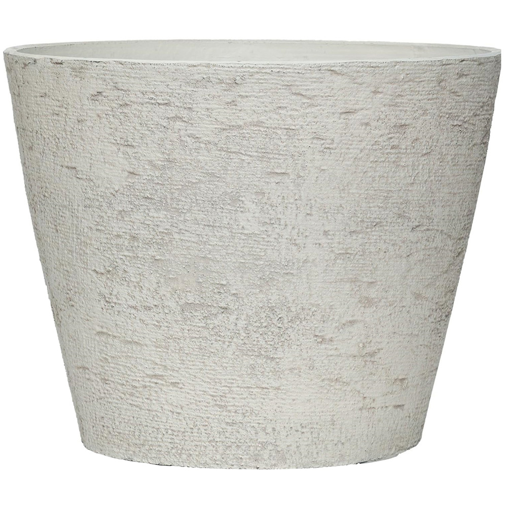 Garden Gear Lily White Stone Effect Planter 36.5cm Image 1