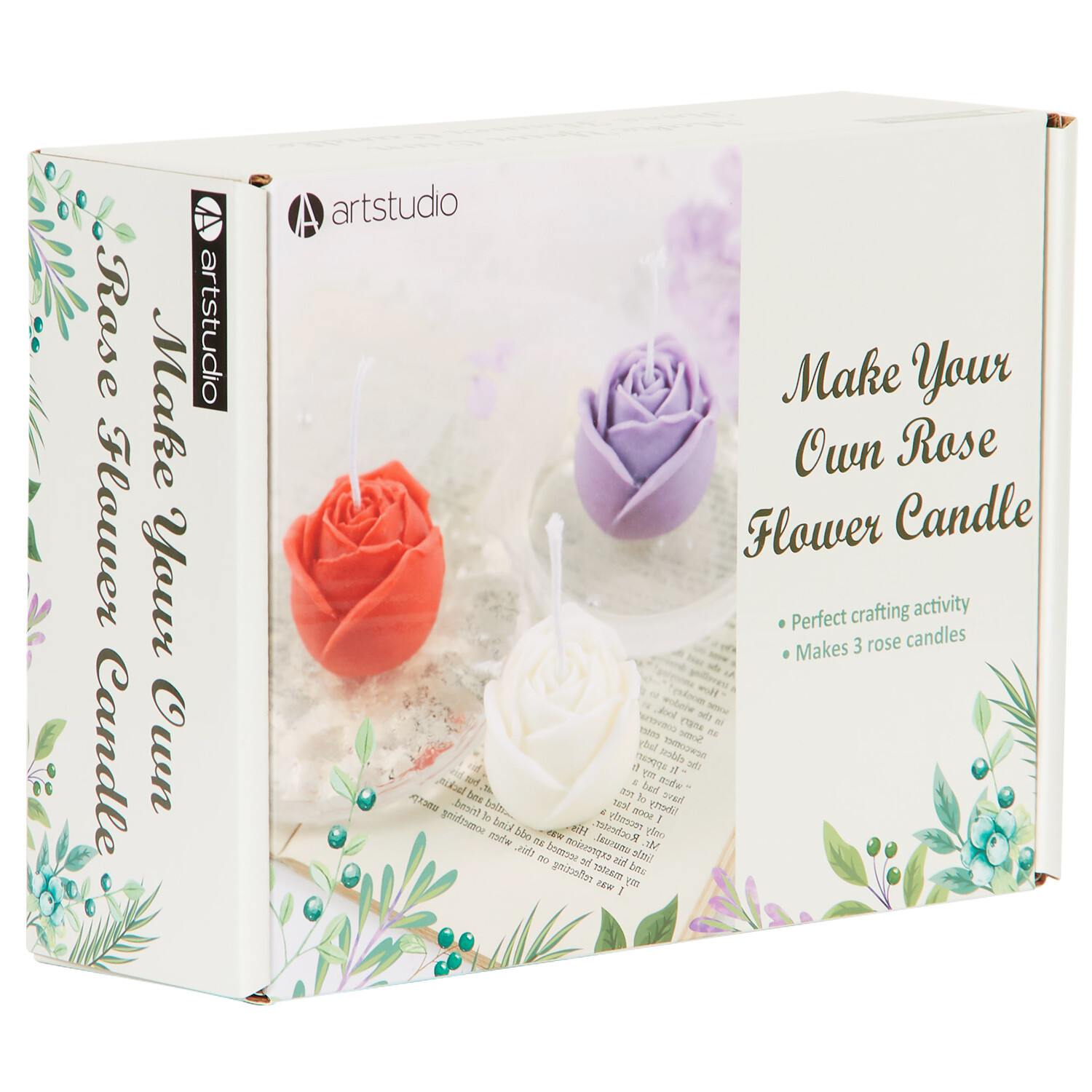Make Your Own Rose Flower Candle Kit - Multicolour Image 2