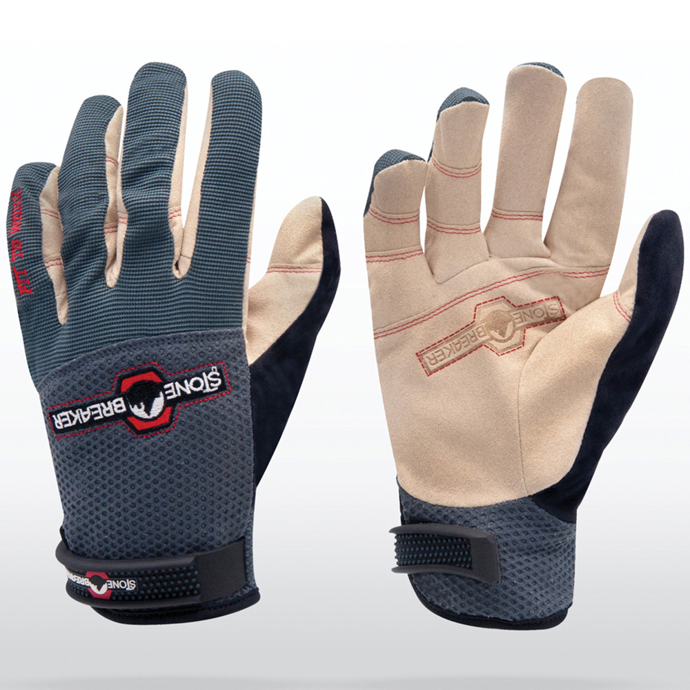 StoneBreaker XL Charcoal Trades Nailbender Work Gloves Image 2