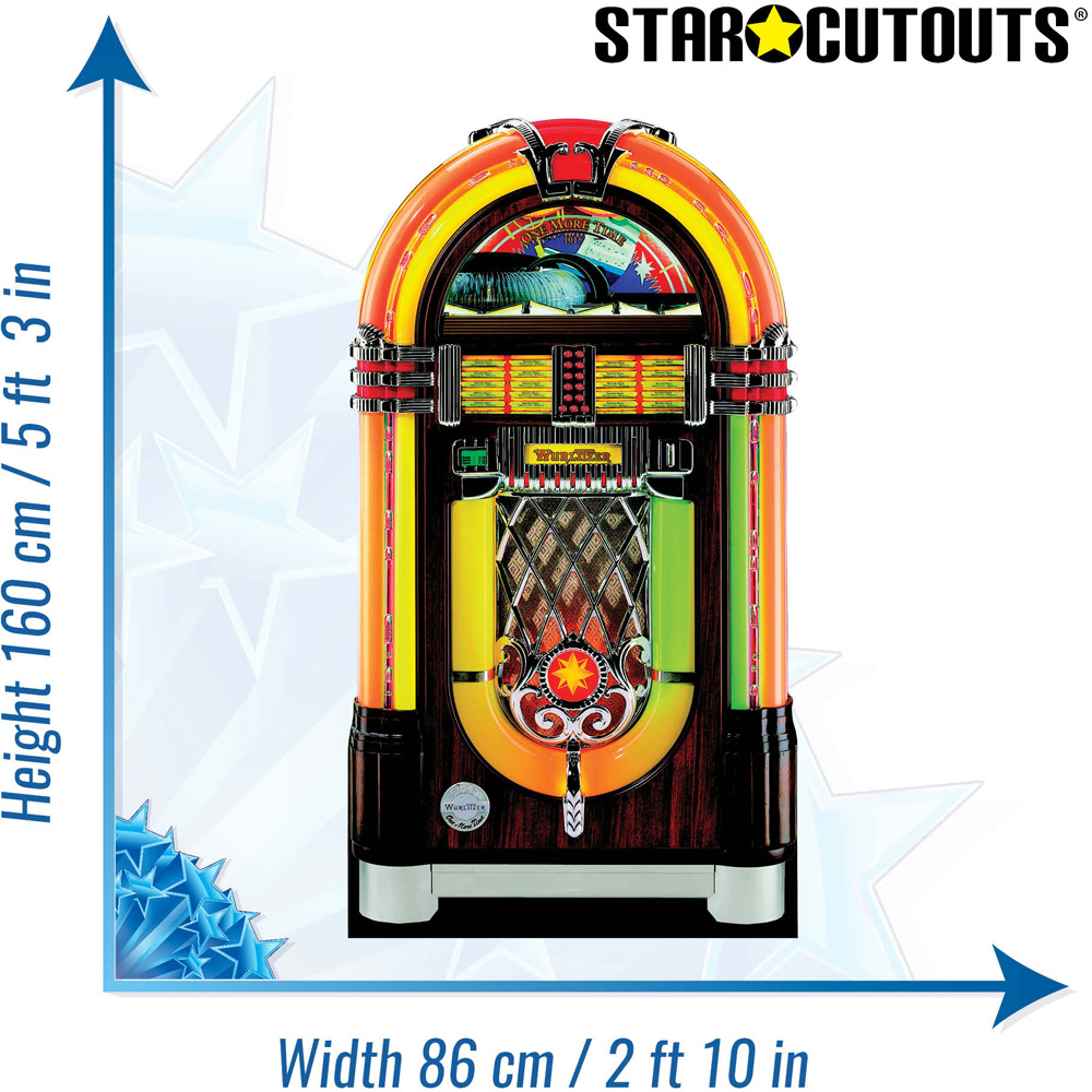 Star Cutouts Jukebox Cardboard Cutout 5.3ft Image 5