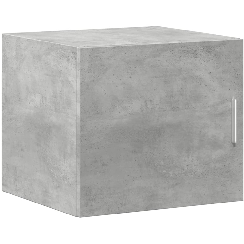 vidaXL Single Door Concrete Grey Wall Mounted Storage Cabinet Image 1