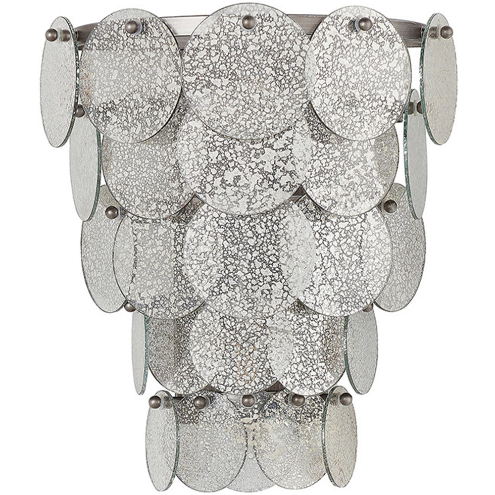 Merano Trapani 2 Pack Glass Wall Light Image 1