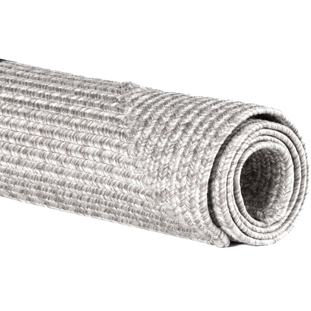 Streetwize Jute Effect Light Grey Outdoor Rug 80 x 150cm Image 3