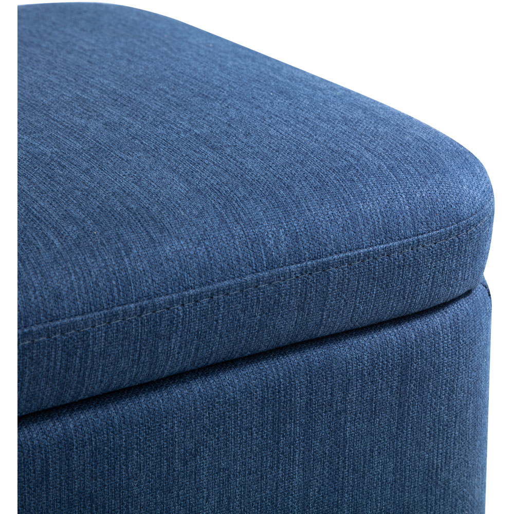 Julian Bowen Astrid Blue Linen Blanket Box Image 4