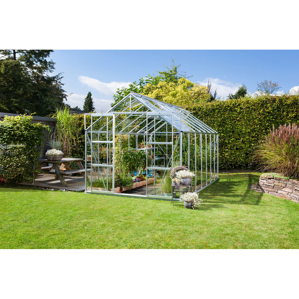 Vitavia Jupiter 11500 Aluminium Tough Glass 8 x 14ft Greenhouse Image 2