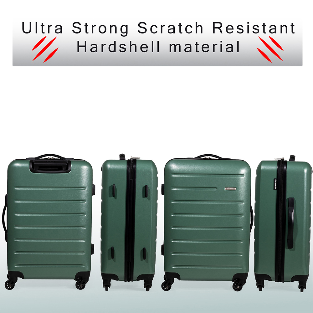 Pierre Cardin Voyager Medium Green Hard Shell Lightweight Trolley Suitcase Image 3