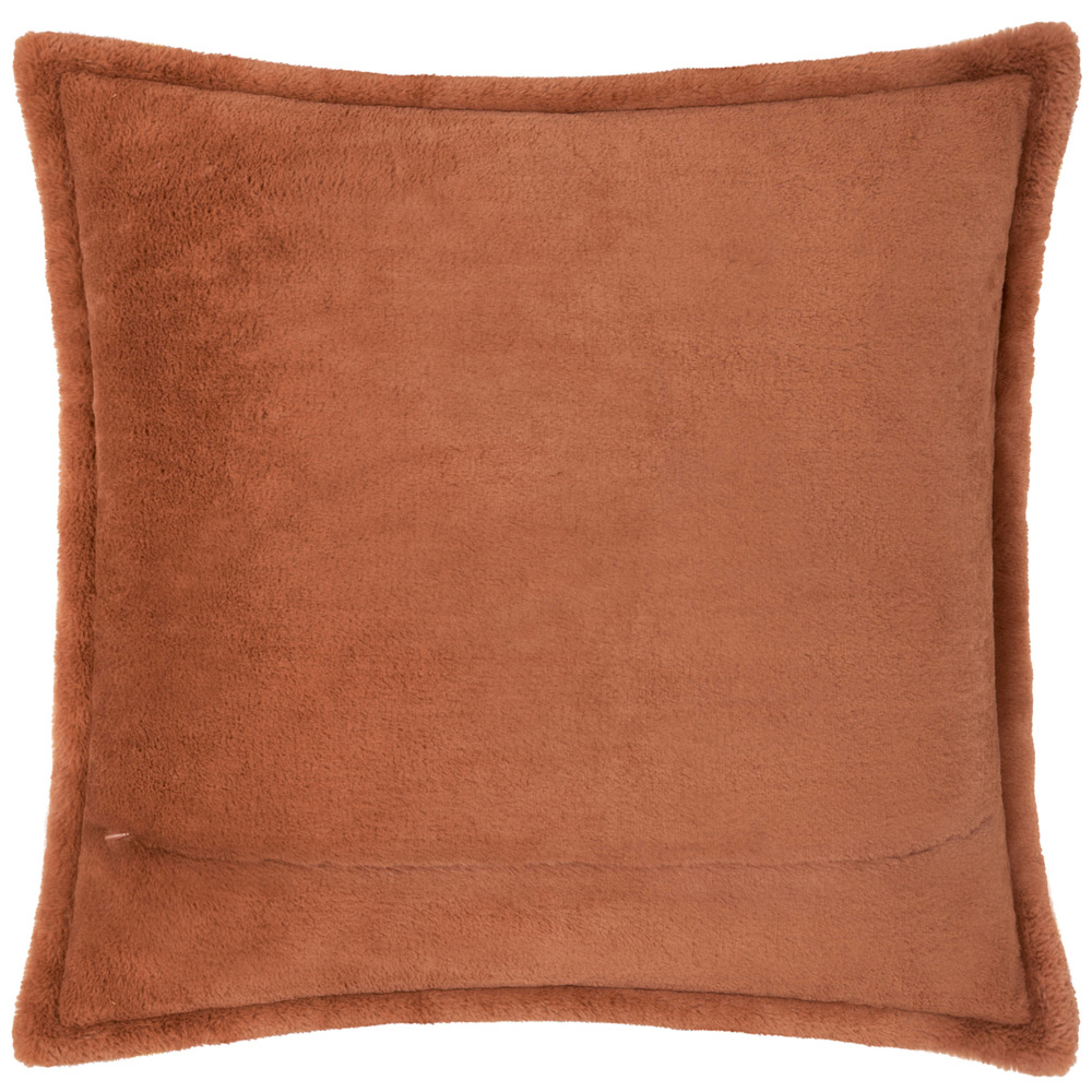 Furn Christmas Kallu Rust Faux Fur Cushion 45 x 45cm Image 2