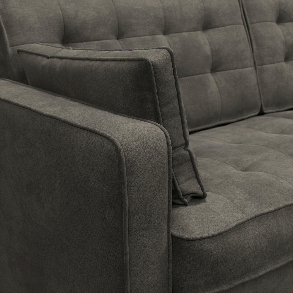 Eden 4 Seater Graphite Chenille Sofa Suite Image 5
