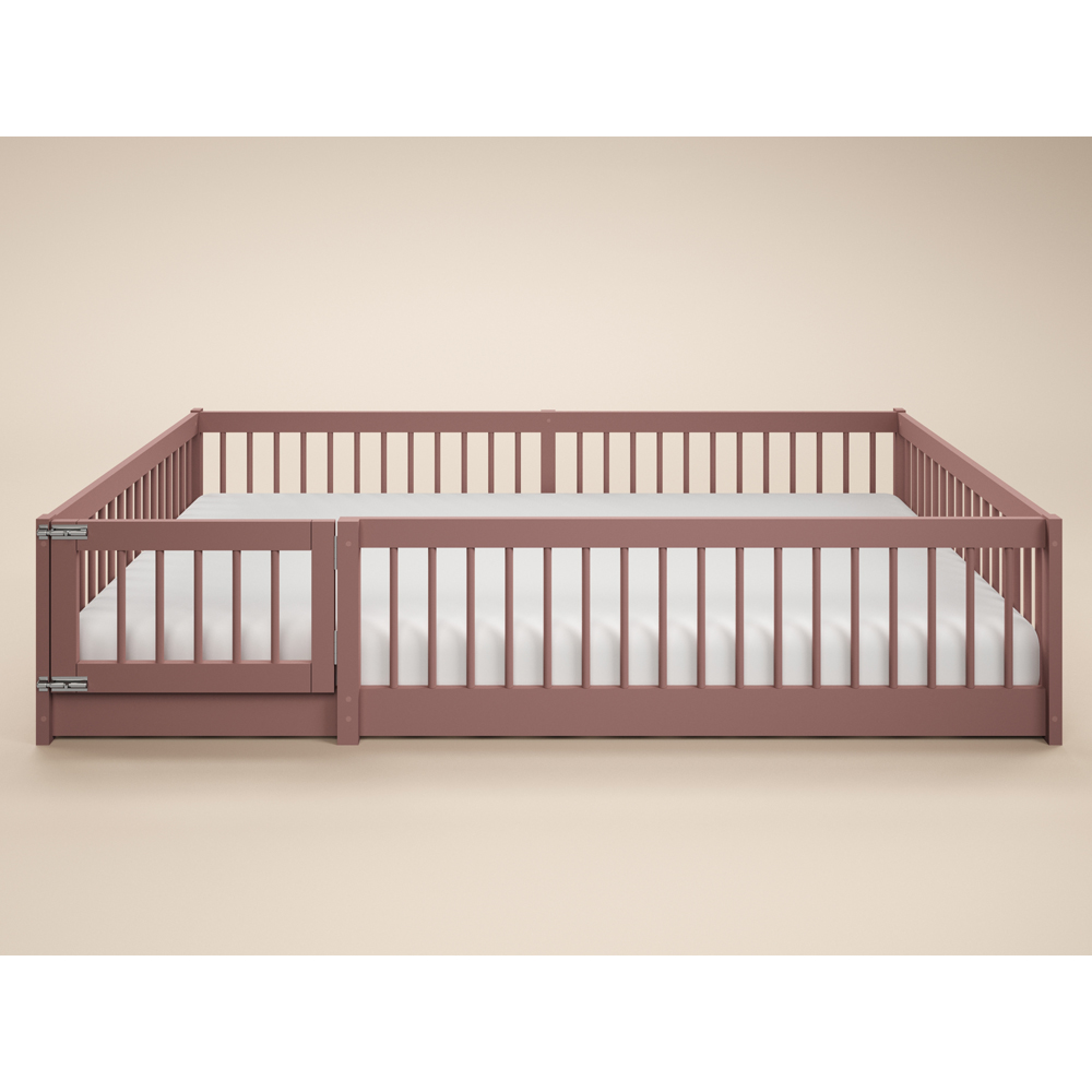 Flair Imogen Small Double Pink Montessori Toddler Floor Bed Image 2