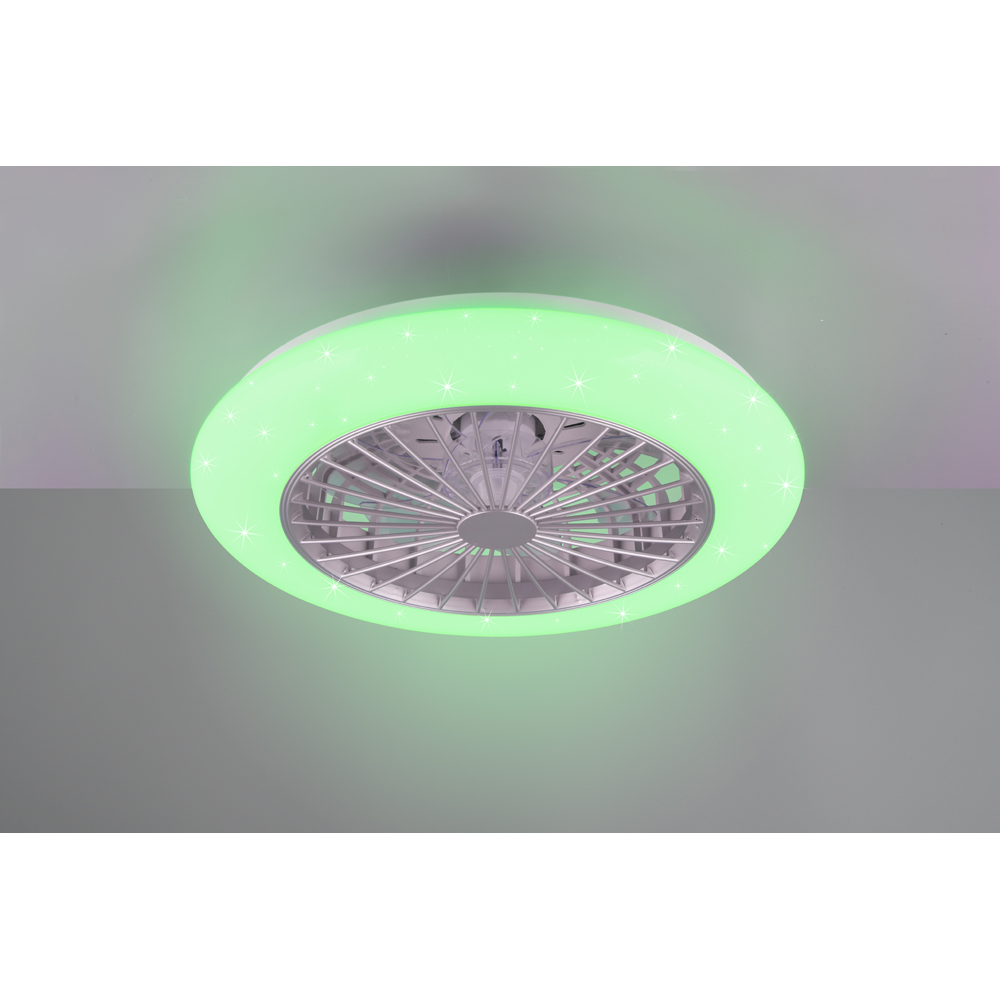 TRIO Stralsund Titan RGB LED Ceiling Light with Fan Image 4