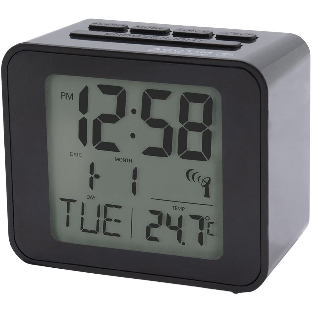 Acctim Cole RC Black Digital Alarm Clock Image 3