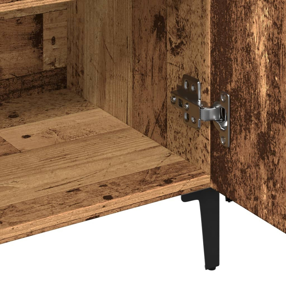vidaXL 2 Door 2 Drawer Old Wood Sideboard Image 9