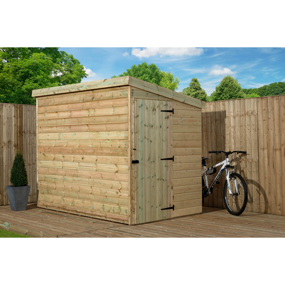 Empire Sheds 2000 5 x 5ft Tongue and Groove Wooden Pent Garden Shed Image 2