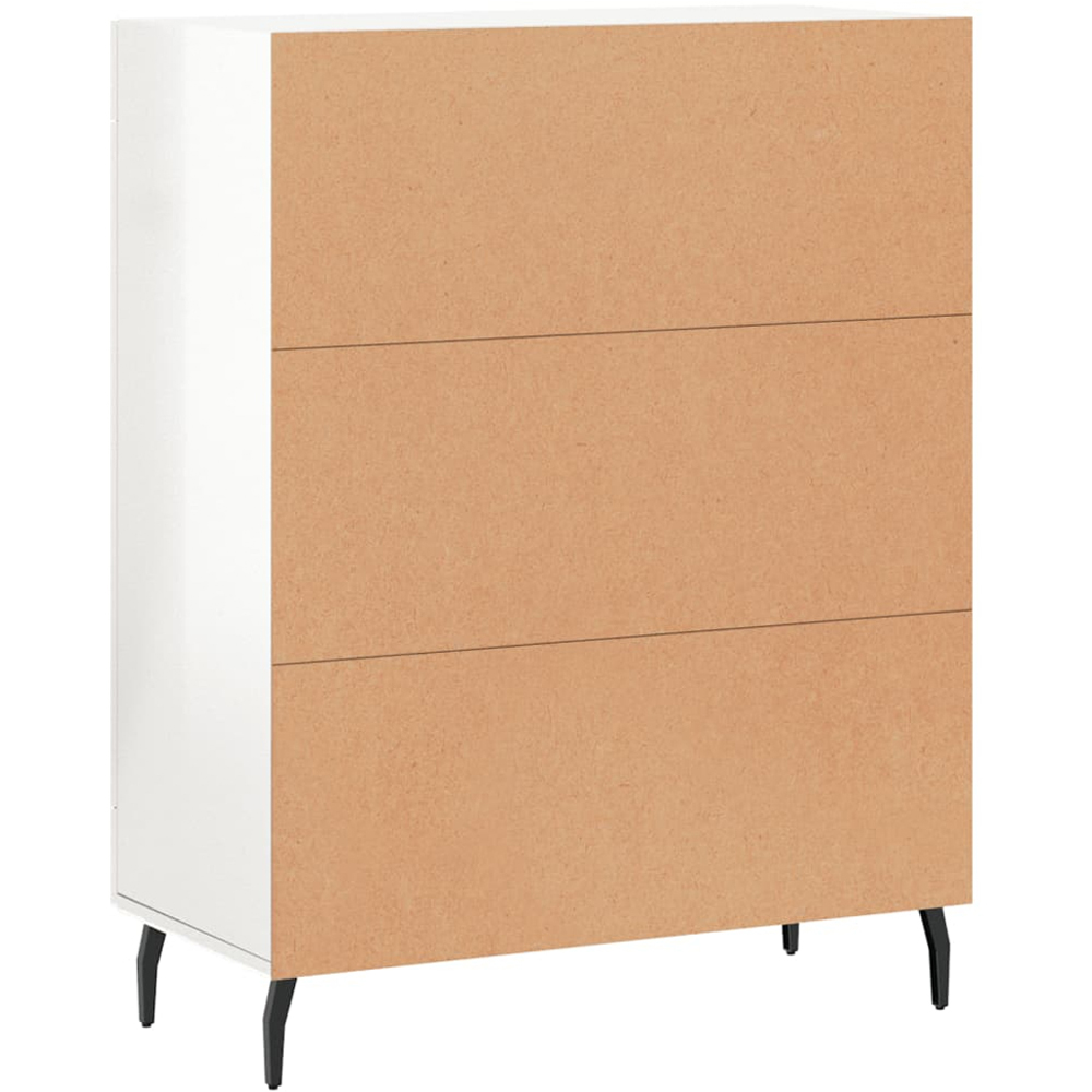 vidaXL 2 Door High Gloss White Sideboard Image 8