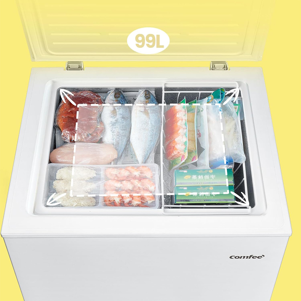 Comfee White Refrigerator Fridge 99L Image 6