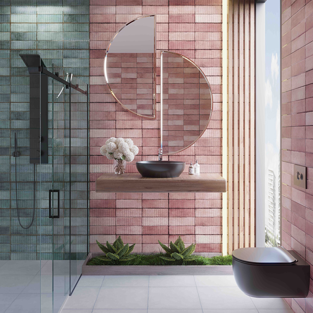 Bien Juno Emerald Gloss Ceramic Wall Tile 300 x 900mm 6 Pack Image 16